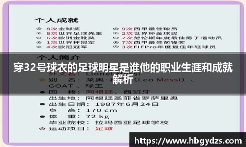 穿32号球衣的足球明星是谁他的职业生涯和成就解析